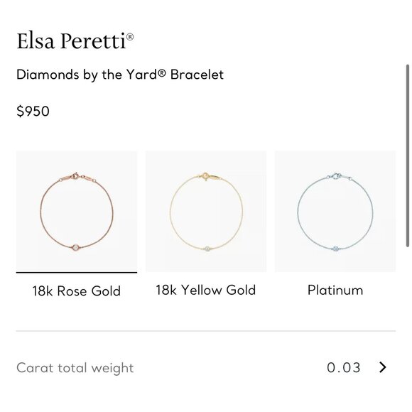 Tiffany & Co. Elsa Peretti Diamonds by the Yard Bracelet, Rose Gold - Picture 5 of 6